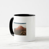 Fuji boven de bliksem' mok (Voorkant links)