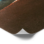 Fuji boven de bliksem' poster (Hoek)