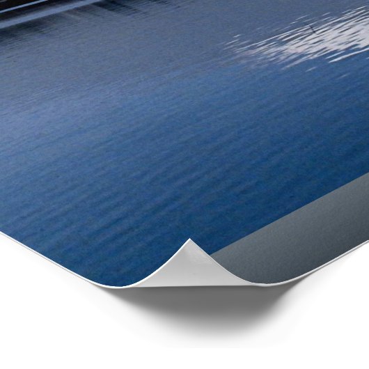 Fuji en reflectie in het meer van Kawaguchi, Japan Poster (Hoek)