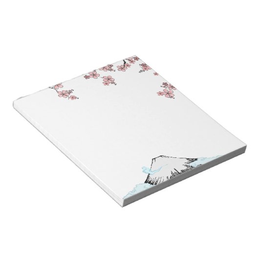 Fuji en Sakura: 5,5 x 6 inch Notitieblok - 40 pagi (Schuin)