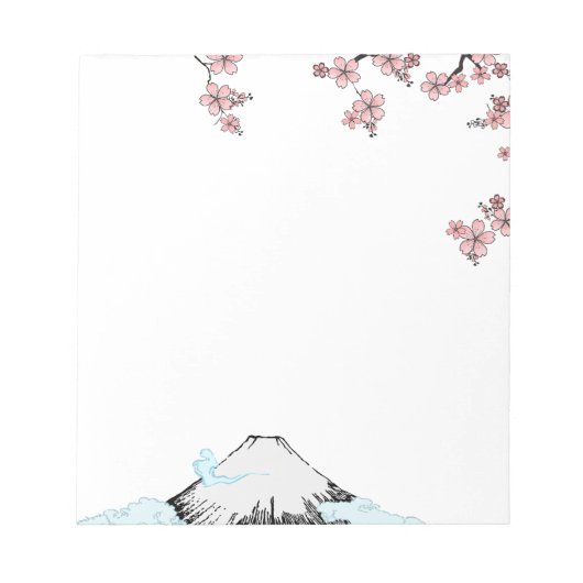 Fuji en Sakura: 5,5 x 6 inch Notitieblok - 40 pagi (Voorkant)