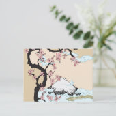 Fuji en Sakura Briefkaart (Staand voorkant)