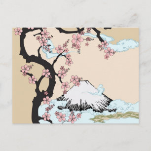 Fuji en Sakura Briefkaart