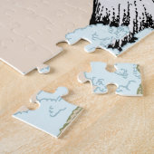 Fuji en Sakura: Foto Puzzle Legpuzzel (Zijkant)