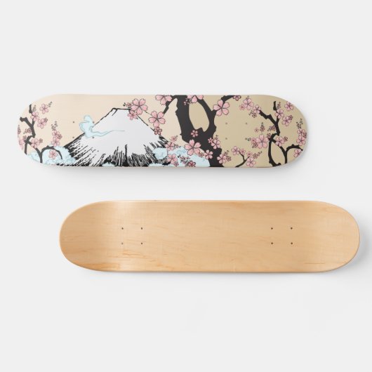 Fuji en Sakura: Persoonlijk Skateboard (Horizontaal)