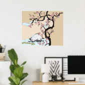 Fuji en Sakura Poster (Thuiskantoor)