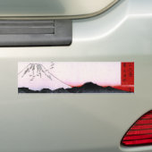 Fuji en vogels in Japan ongeveer 1800 jaar Bumpersticker (Op auto)