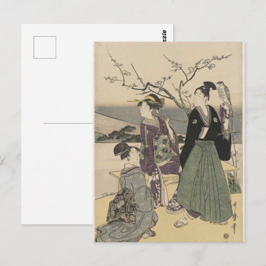 Fuji, Falcon en Eggplant (Utamaro) Briefkaart (Voorkant / Achterkant)