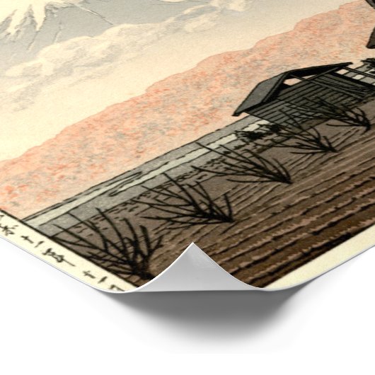 Fuji from Narusawa Hasui Kawase Poster Print (Hoek)