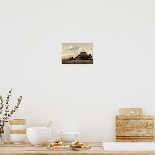 Fuji from Narusawa Hasui Kawase Poster Print (Keuken)