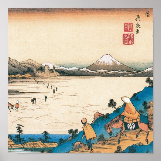 Fuji, Fuji-san. Japan. Circa 1800. Poster (Voorkant)