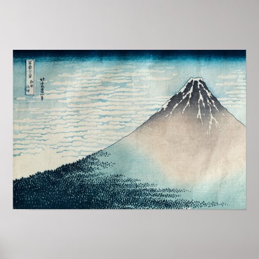 Fuji in Clear Weather' Poster (Voorkant)