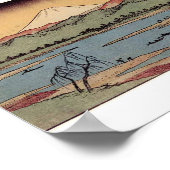 Fuji in Japan ongeveer 1800 jaar Poster (Hoek)