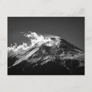 Fuji in zwart-wit briefkaart
