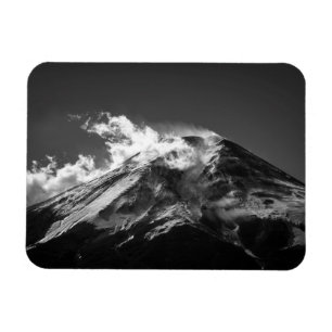 Fuji in zwart-wit magneet