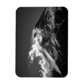 Fuji in zwart-wit magneet (Verticaal)
