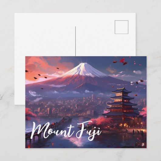 Fuji Japan Briefkaart (Voorkant / Achterkant)