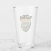 Fuji Japan Travel Art Glas (Achterkant)