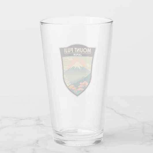 Fuji Japan Travel Art  Glas (Achterkant)