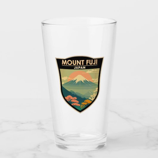 Fuji Japan Travel Art Glas (Voorkant)