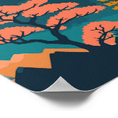 Fuji Japan Travel Art  Poster (Hoek)