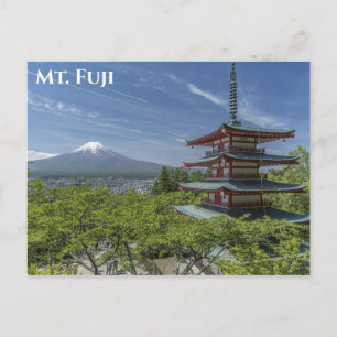 Fuji Japan Travel Photo Briefkaart