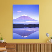 Fuji met lokulair wolk, meer van Motosu, Canvas Afdruk (Insitu (Woonkamer))