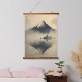 FUJI - Minimalist Sumi-e Ink Hangend Wandkleed (Slaapkamer)