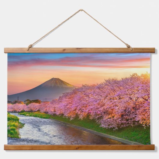Fuji Mountain Japan Hangend Wandkleed (Voorkant)