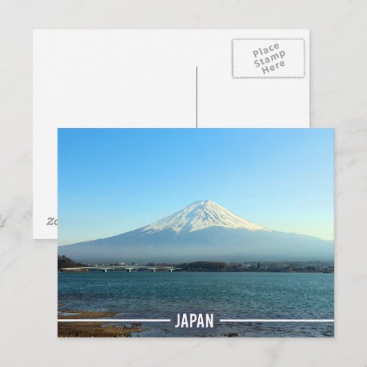 Fuji Mountain, Kawaguchi - De Vijf Meren, Japan Briefkaart (Voorkant / Achterkant)