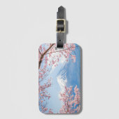 Fuji Mountain | Meer van Kawaguchiko | Lente in Ja Bagagelabel (Voorkant (verticaal))