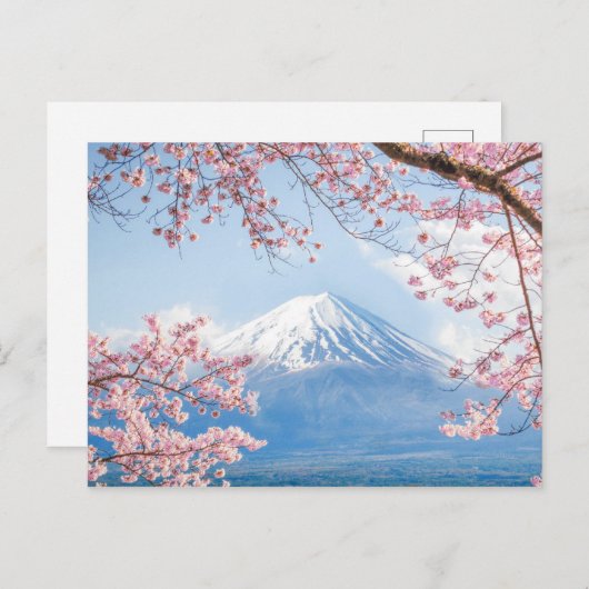Fuji Mountain | Meer van Kawaguchiko | Lente in Ja Briefkaart (Voorkant / Achterkant)