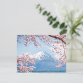 Fuji Mountain | Meer van Kawaguchiko | Lente in Ja Briefkaart (Staand voorkant)