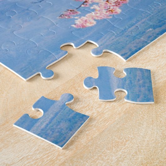 Fuji Mountain | Meer van Kawaguchiko | Lente in Ja Legpuzzel (Zijkant)