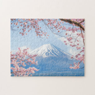 Fuji Mountain   Meer van Kawaguchiko   Lente in Ja Legpuzzel