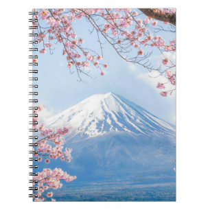 Fuji Mountain Meer van Kawaguchiko Lente in Ja Notitieboek