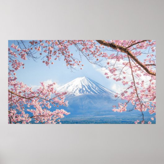 Fuji Mountain | Meer van Kawaguchiko | Lente in Ja Poster (Voorkant)