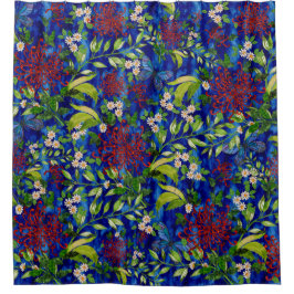 Fuji Mums Daisies en Butterflies Douchegordijn