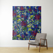 Fuji Mums Daisies en Butterflies Wandkleed (In situ)