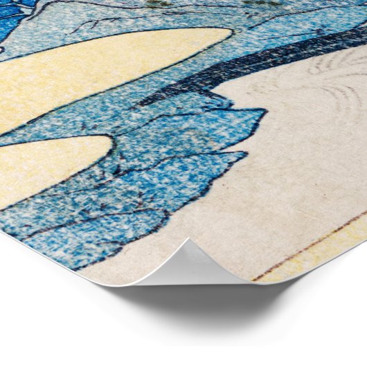 Fuji no Yukei van Kuniyoshi (1798-1861) Poster (Hoek)