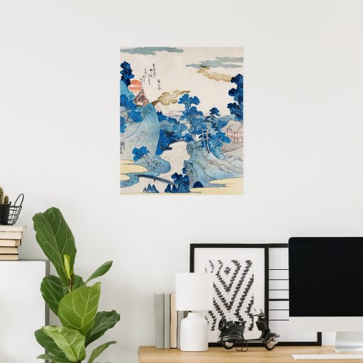 Fuji no Yukei van Kuniyoshi (1798-1861) Poster (Thuiskantoor)