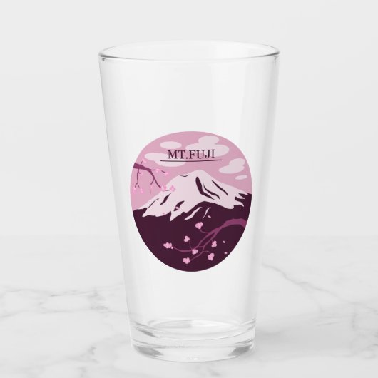 Fuji (roze) glas (Voorkant)