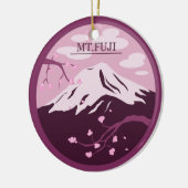 Fuji (roze) keramisch ornament (Links)