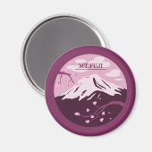 Fuji (roze) magneet (Voorkant / Achterkant)