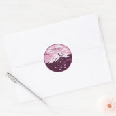 Fuji (roze) ronde sticker (Envelop)