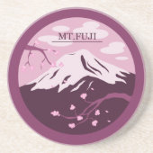 Fuji (roze) zandsteen onderzetter (Voorkant)