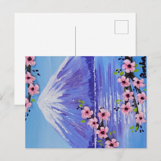 Fuji-san Schildering op Maat Briefkaart (Voorkant / Achterkant)