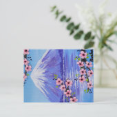 Fuji-san Schildering op Maat Briefkaart (Staand voorkant)