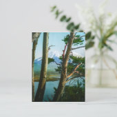 Fuji Through the Morning Bossen  Japan Briefkaart (Staand voorkant)