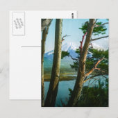 Fuji Through the Morning Bossen  Japan Briefkaart (Voorkant / Achterkant)